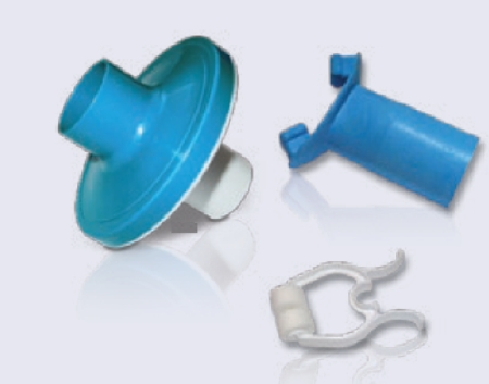 Kit Mouthpiece Latex Free Spirometer SensorMedics Medium Blue Oval , 4000 filter w/ nose clip by Alliance Tech Medical, Inc.  ID 5554595